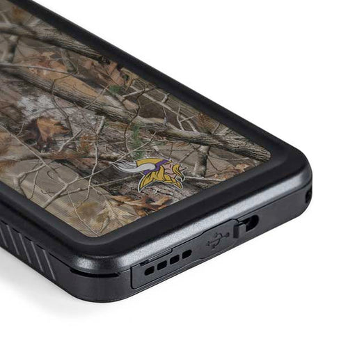 NFL Minnesota Vikings Realtree AP Camo Galaxy S24 Waterproof Case